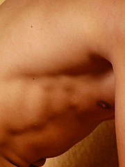 Blond twink boy gets naked