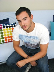 Fraternity jock from footbal team jerking for money