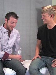 Kevin Crows and Alex Waters massage and handjob scene