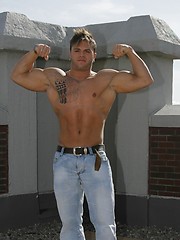 Sean and Dexter play in the shower