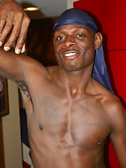 Black guy shows his huge schlong