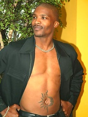 Black stud loves his cock