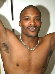 Black stud loves his cock
