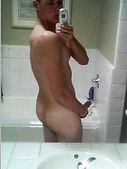 Shameless gay amateurs shoot their own dicks