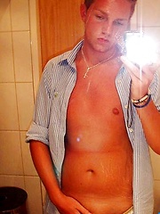 Shameless gay amateurs shoot their own dicks