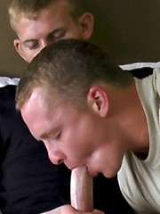 Cute recruit Jimmy services Brocks big tool