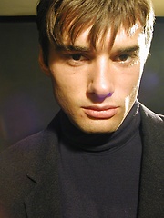 Super fit Jim Woods tugging on his hard cock.